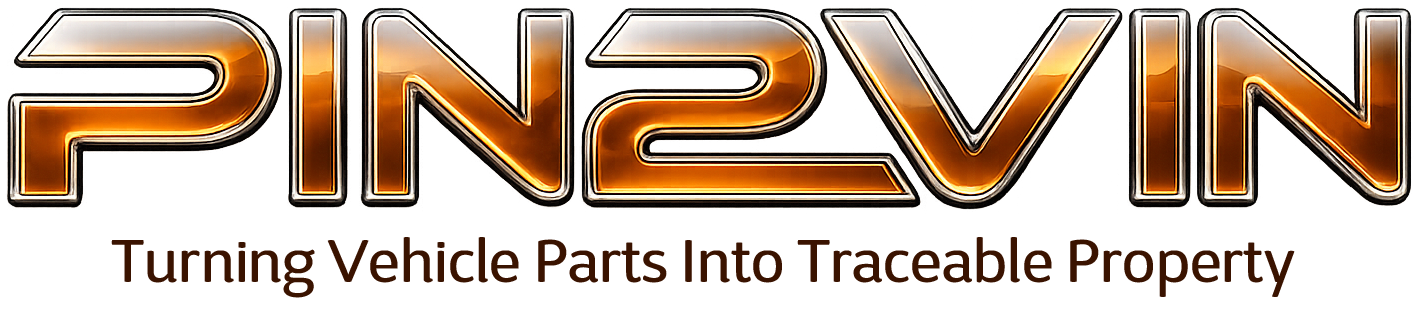 Pin2VIN Logo with Slogan